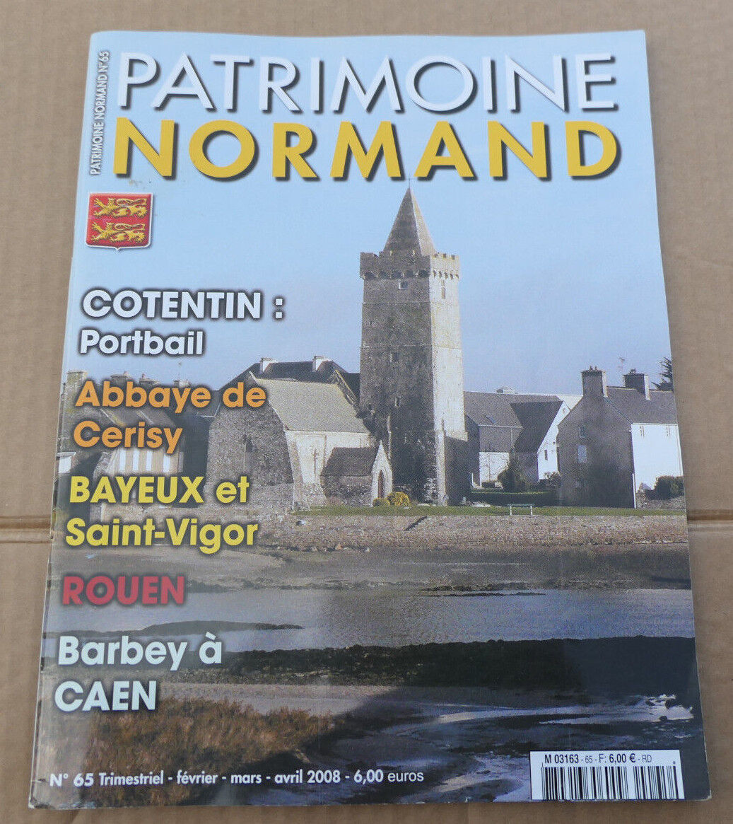 PATRIMOINE NORMAND / LOT 4 REVUES 2007 NUMEROS 63 64 65 66 / HISTOIRE NORMANDIE