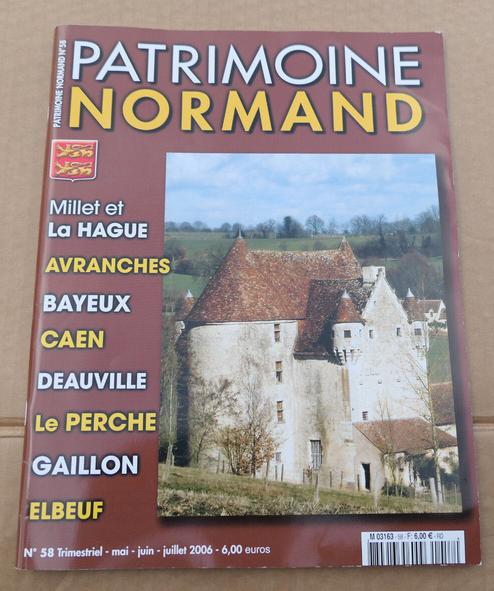 PATRIMOINE NORMAND / LOT 4 REVUES 2005 NUMEROS 55 56 57 58 / HISTOIRE NORMANDIE