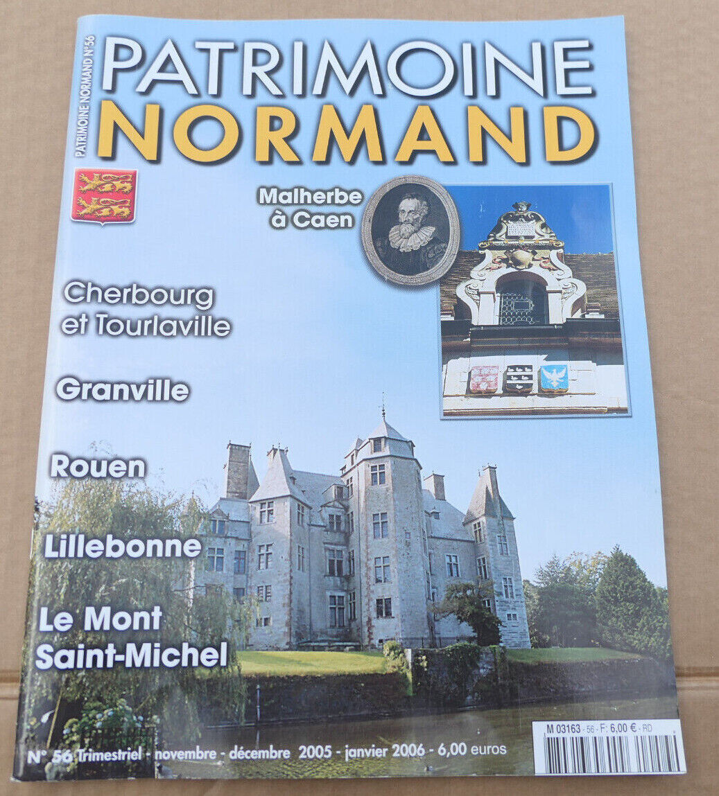 PATRIMOINE NORMAND / LOT 4 REVUES 2005 NUMEROS 55 56 57 58 / HISTOIRE NORMANDIE