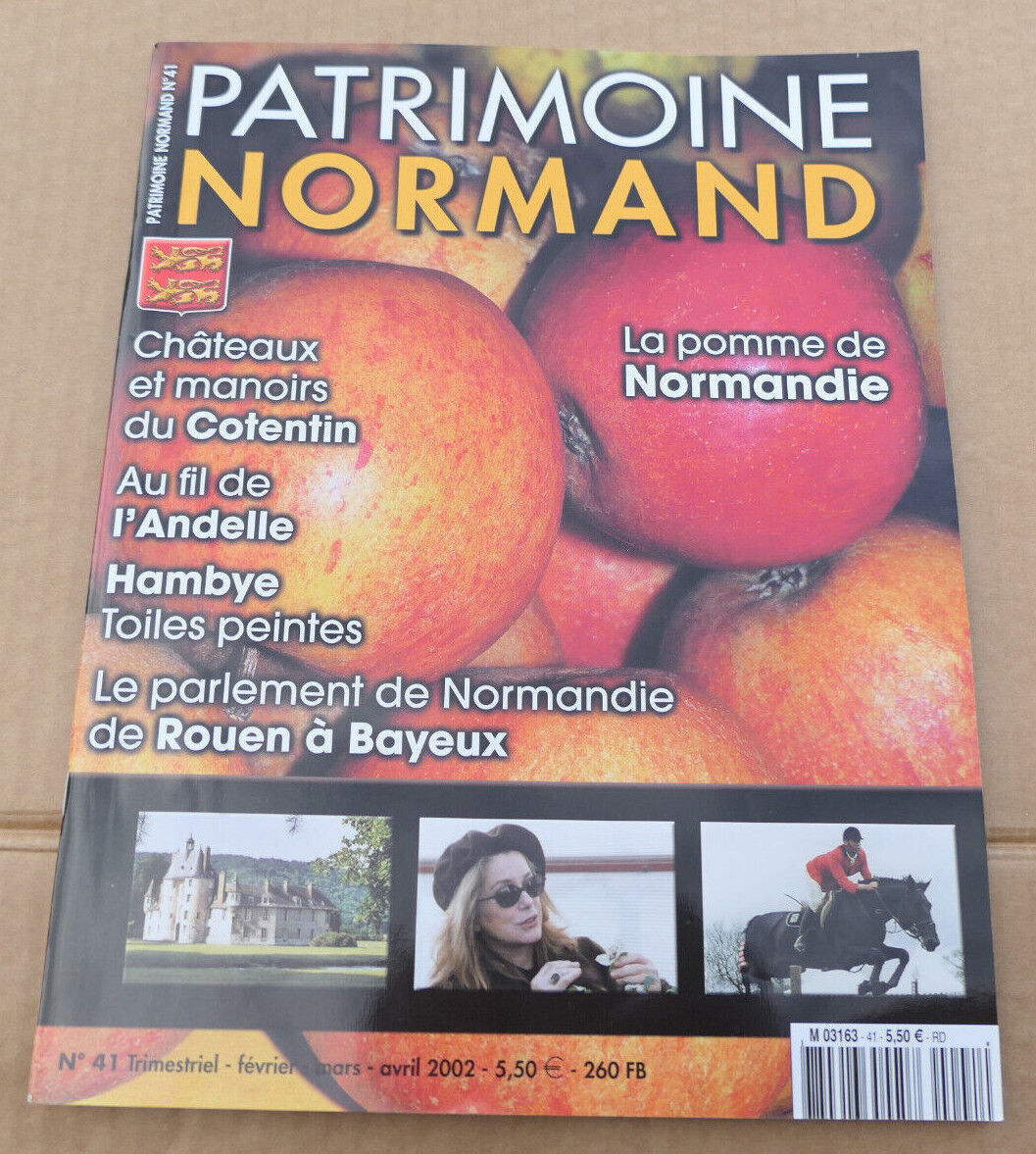 PATRIMOINE NORMAND / LOT 4 REVUES 2002 NUMEROS 41 42 43 44 / HISTOIRE NORMANDIE