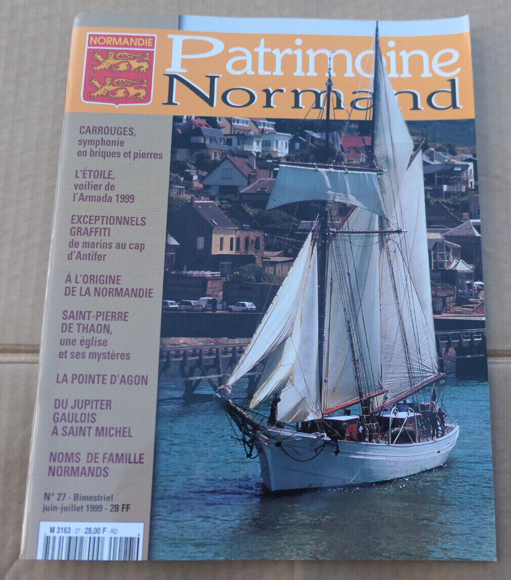 PATRIMOINE NORMAND / LOT 4 REVUES 1998 NUMEROS 24 25 26 27 / HISTOIRE NORMANDIE