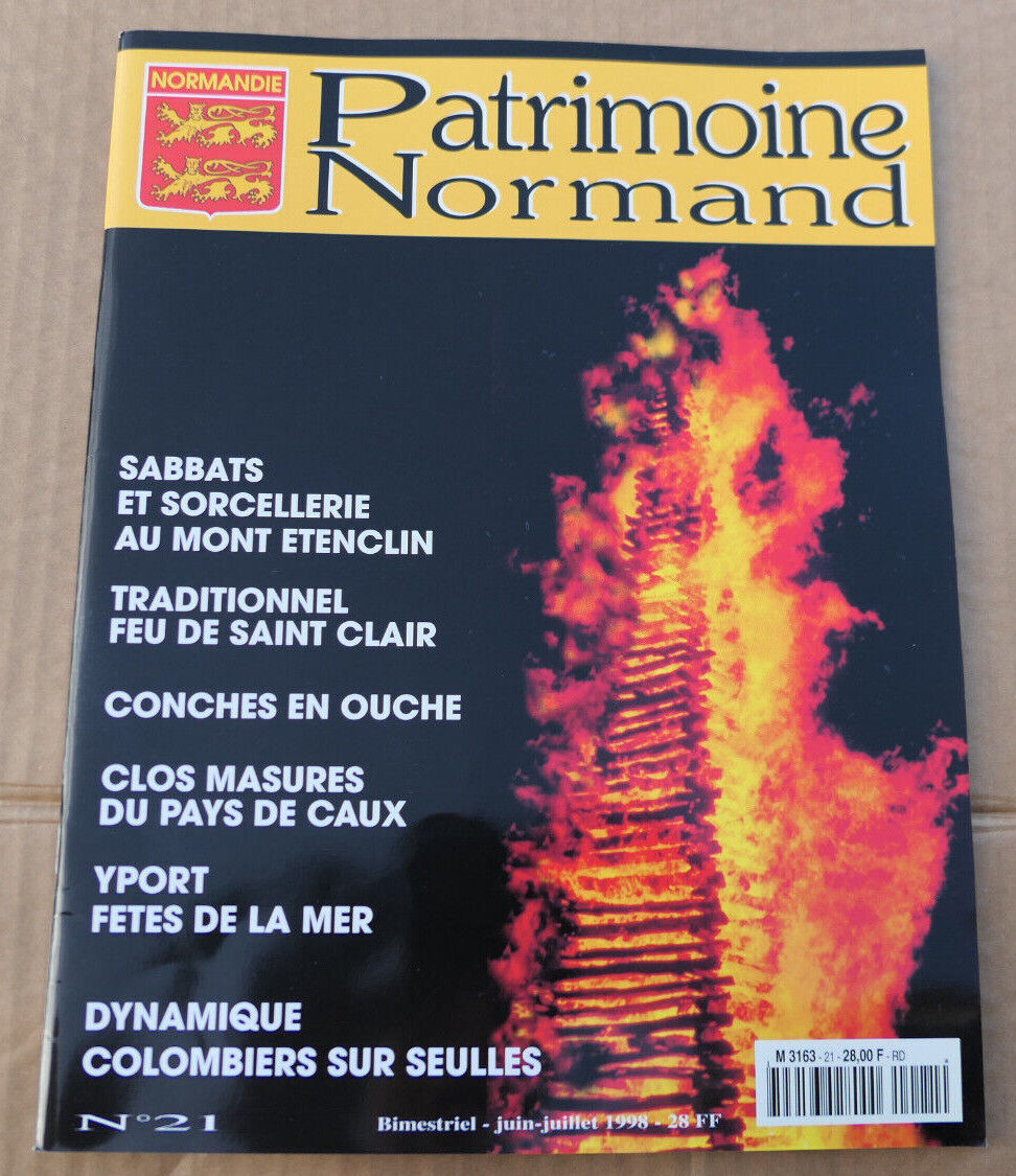 PATRIMOINE NORMAND / LOT 4 REVUES 1998 NUMEROS 20 21 22 23 / HISTOIRE NORMANDIE