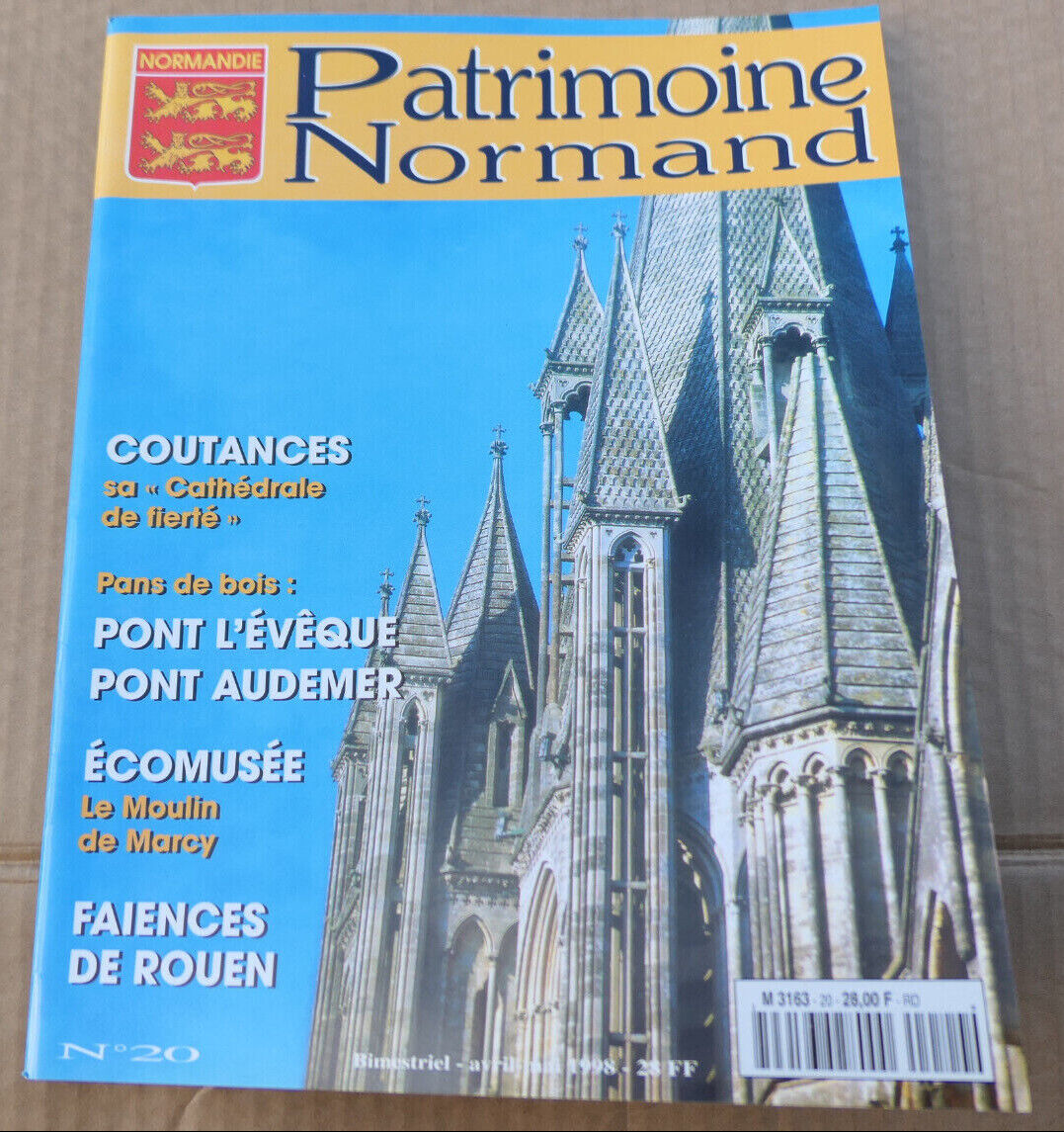 PATRIMOINE NORMAND / LOT 4 REVUES 1998 NUMEROS 20 21 22 23 / HISTOIRE NORMANDIE
