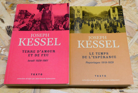 JOSEPH KESSEL / LOT DE 2 LIVRES / EDITIONS TEXTO 2018