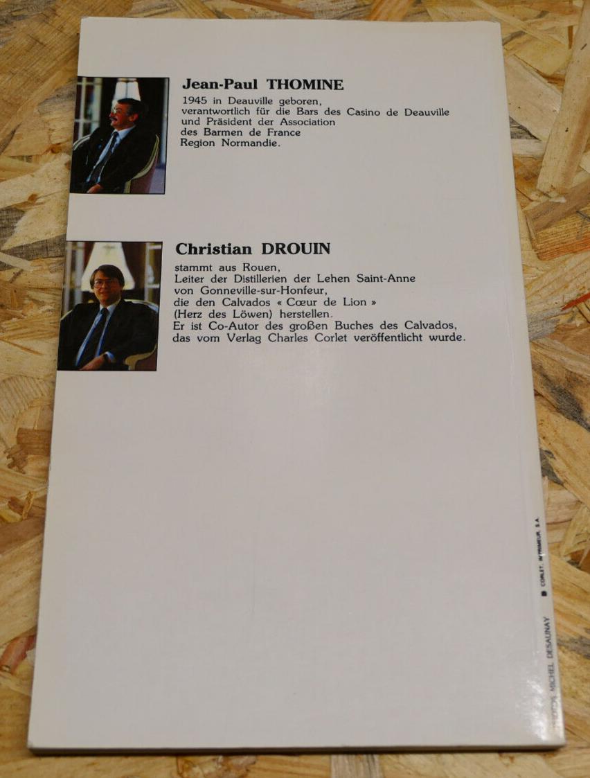 COCKTAILS AUS DER NORMANDIE 60 REZEPTE MIT CALVADOS / CHARLES CORLET 1990