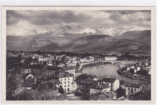 OLD POSTCARD CPA GRENOBLE ISERE LOOP HOSPITAL BRIDGE