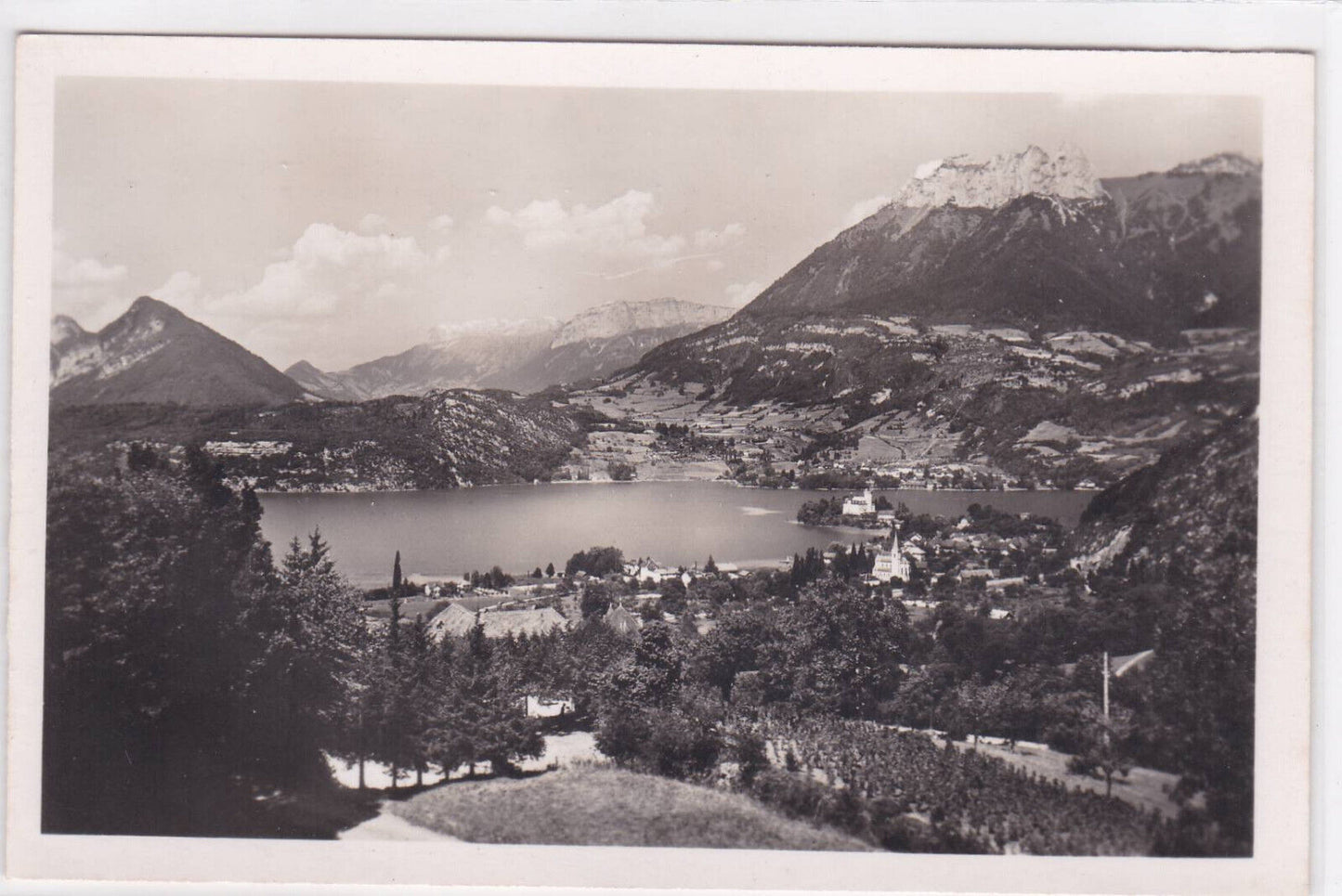 POSTCARD CPSM LAKE ANNECY DUINGT GENERAL VIEW BLUFFY PASS 