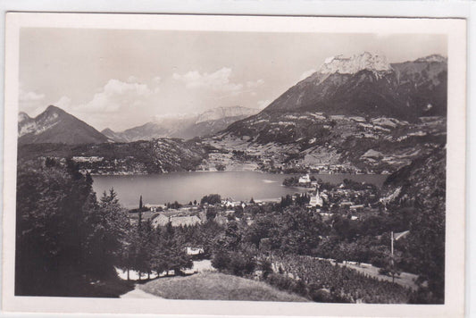 CARTE POSTALE CPSM LAC D'ANNECY DUINGT VUE GENERALE COL DE BLUFFY