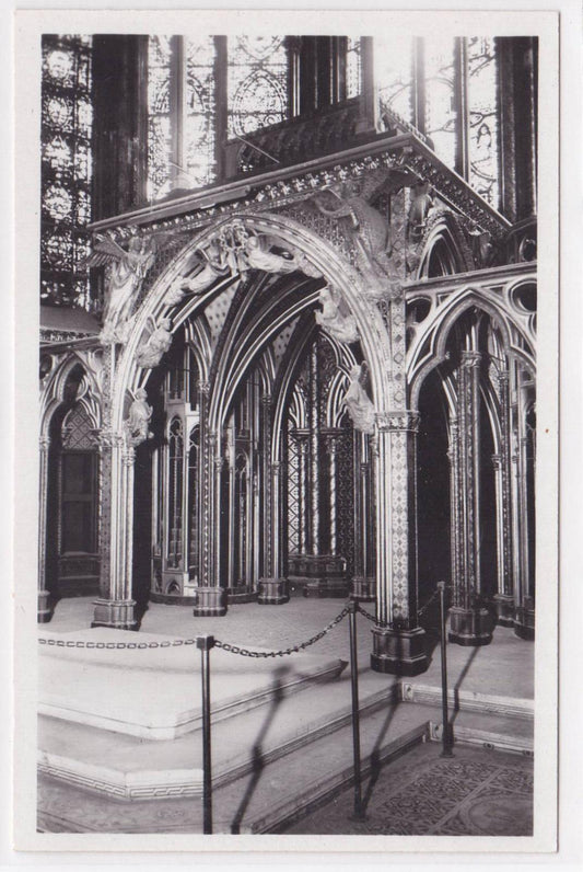 OLD POSTCARD CPA PARIS THE SAINTE CHAPELLE HIGH CHAPEL THE RELIQUARY 