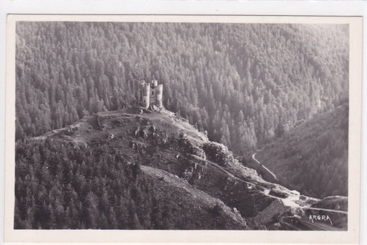 CARTE POSTALE CPSM ENVIRONS DE SAINT-FLOUR LE CHATEAU D'ALLEUZE