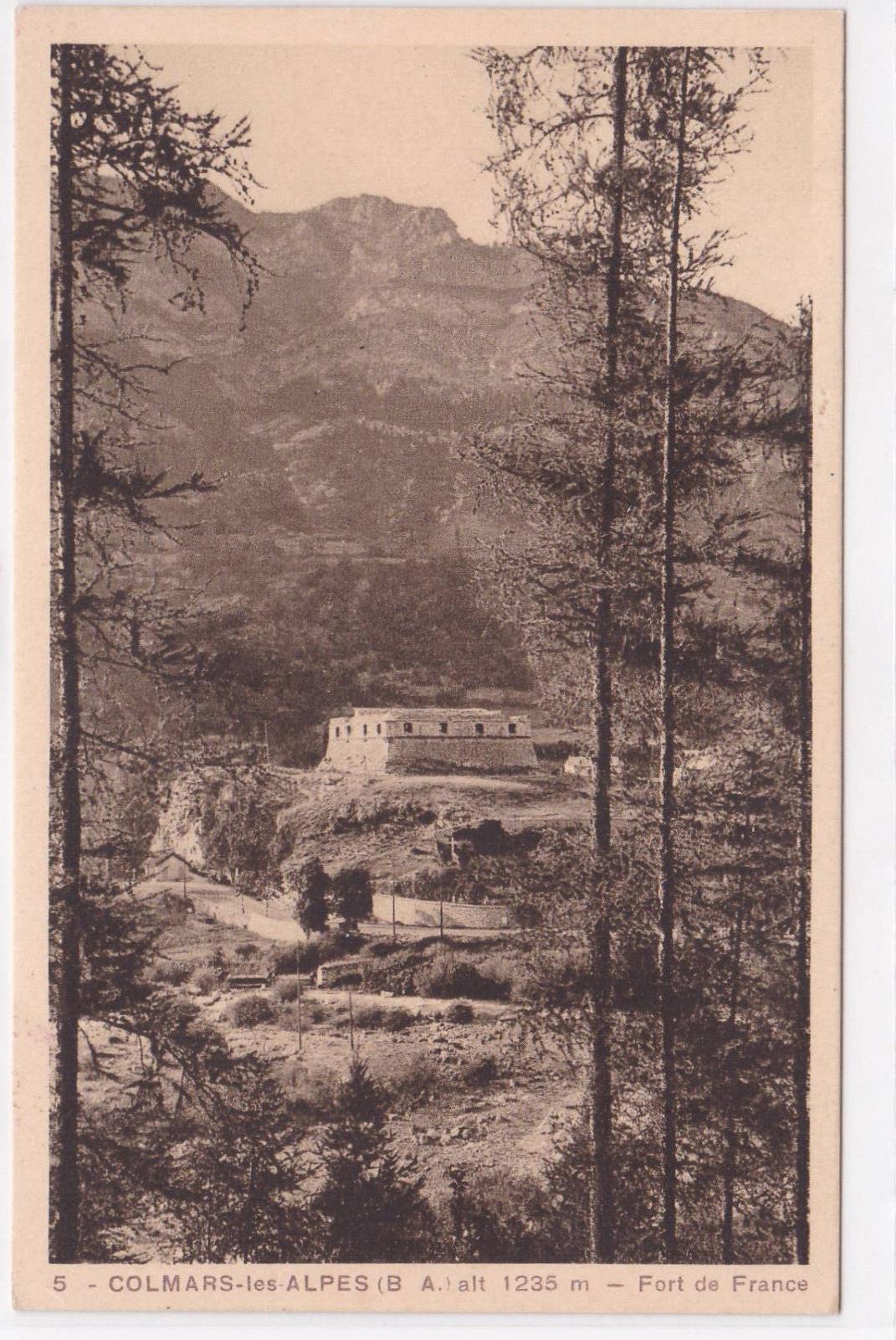 CARTE POSTALE ANCIENNE CPA COLMARS-LES-ALPES FORT DE FRANCE