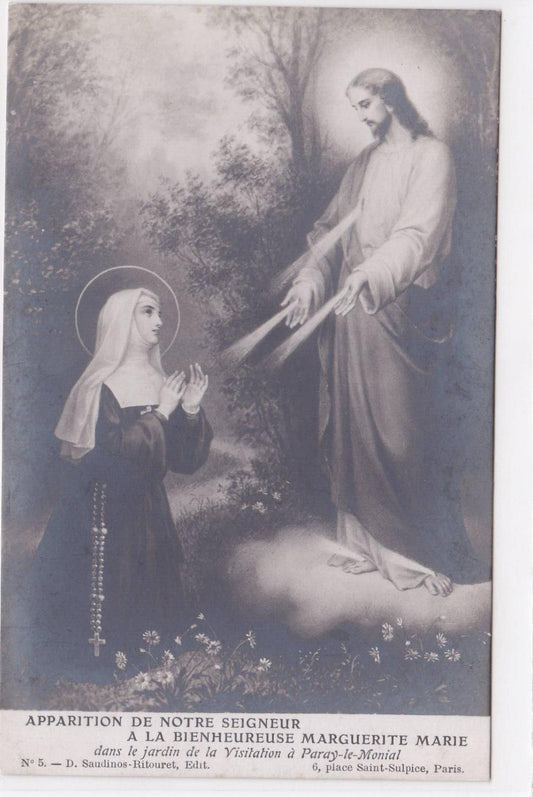CPA APPARITION DE NOTRE SEIGNEUR A LA BIENHEUREUSE MARGUERITE MARIE