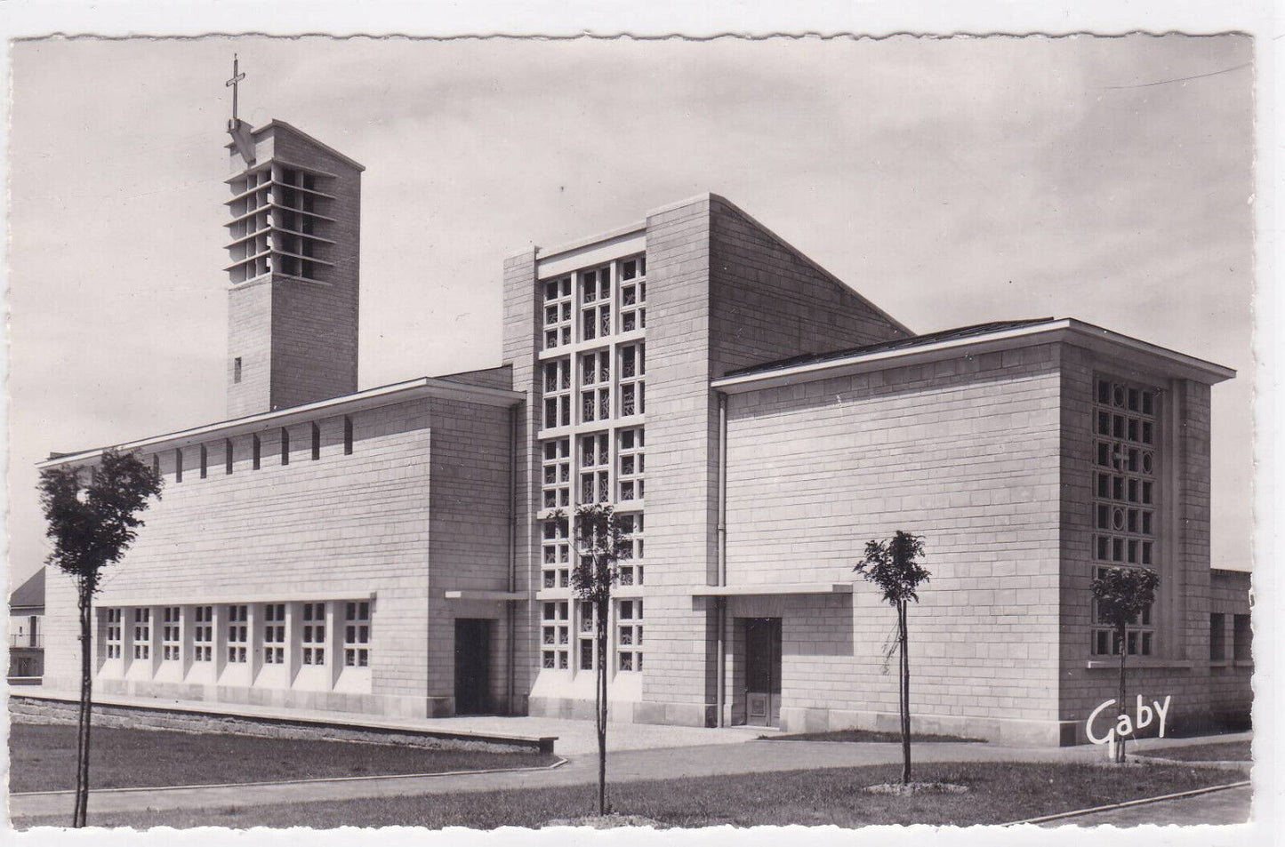 POSTCARD CPSM VILLERS-BOCAGE THE CHURCH OF SAINT-MARTIN ARCHITECT LE SAUTER 