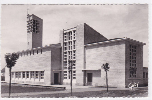 POSTCARD CPSM VILLERS-BOCAGE THE CHURCH OF SAINT-MARTIN ARCHITECT LE SAUTER 