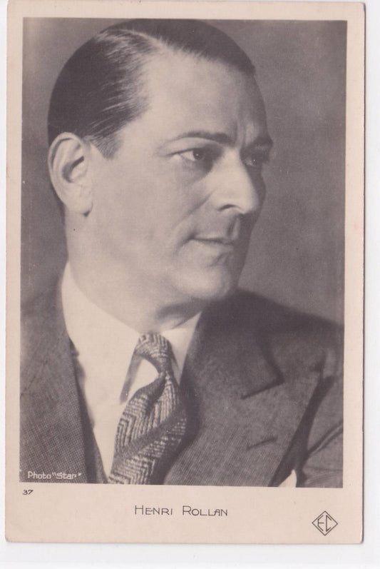 OLD POSTCARD CPA PORTRAIT CINEMA ACTOR HENRI ROLLAN 