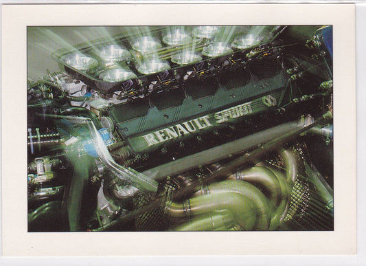 CPM WILLIAMS-RENAULT SPORT POSTCARD FORMULA 1 ENGINE RENAULT V10 F1 