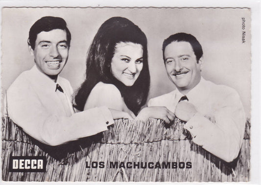 POSTCARD CPSM MUSIC GROUP LOS MACHUCAMBOS DECCA 
