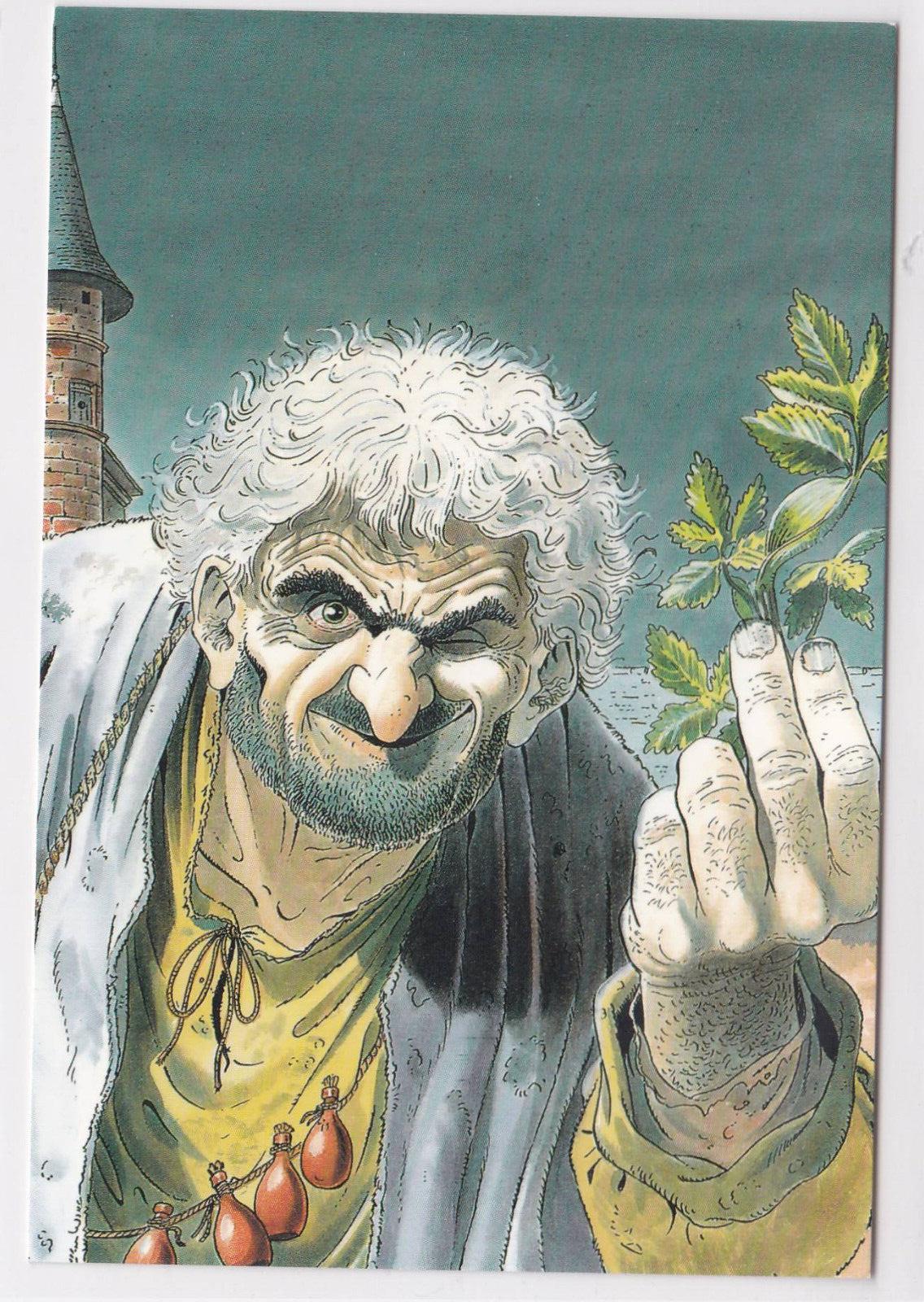 POSTCARD CPM PROMO BD LES CHEMINS DE MALEFOSSE T8 L'HERBE D'OUBLI GLENAT 