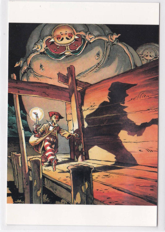 PROMOTIONAL POSTCARD COMIC THE BRIDGE IN THE MUD T2 ORLANDUS CHOMET CHEVILLARD GLENAT 