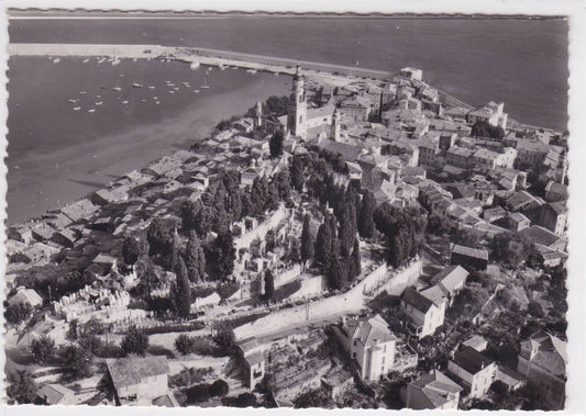POSTCARD CPSM MENTON THE PORT AND THE OLD TOWN LAYERS CEMETERY 