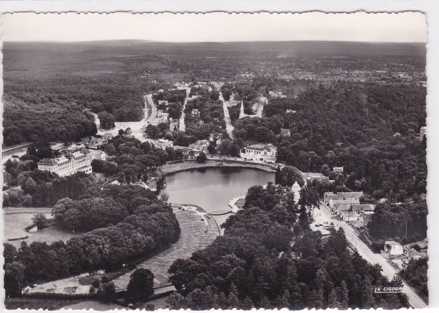 POSTCARD CPSM BAGNOLES-DE-L'ORNE AERIAL VIEW ORNE NORMANDY 