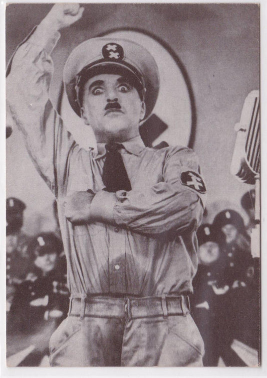 CARTE POSTALE CPM CHARLIE CHAPLIN LE DICTATEUR CINEMA FILM