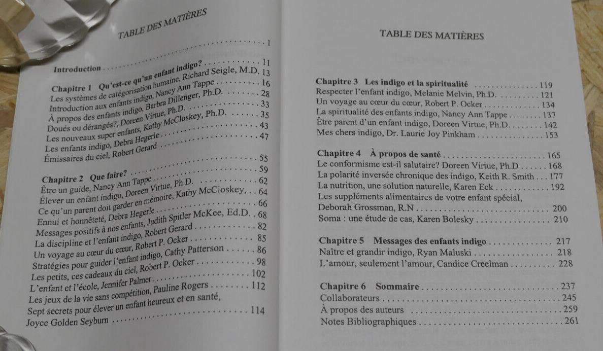 LES ENFANTS INDIGO / EDUCATION HARMONIE PSYCHOLOGIE / ARIANE 1999