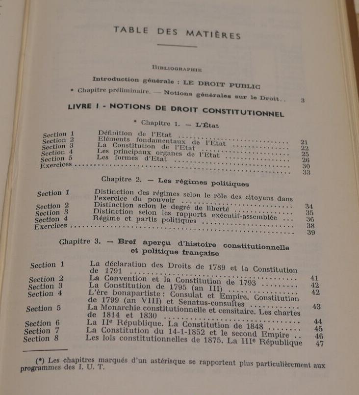 INITIATION AU DROIT PUBLIC / JEAN ROCHE / DUNOD 1969 / DEDICACE