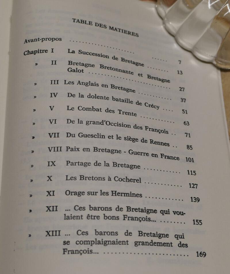 LA GUERRE DE SUCCESSION DE BRETAGNE / JACQUES CHOFFEL / LANORE 1975