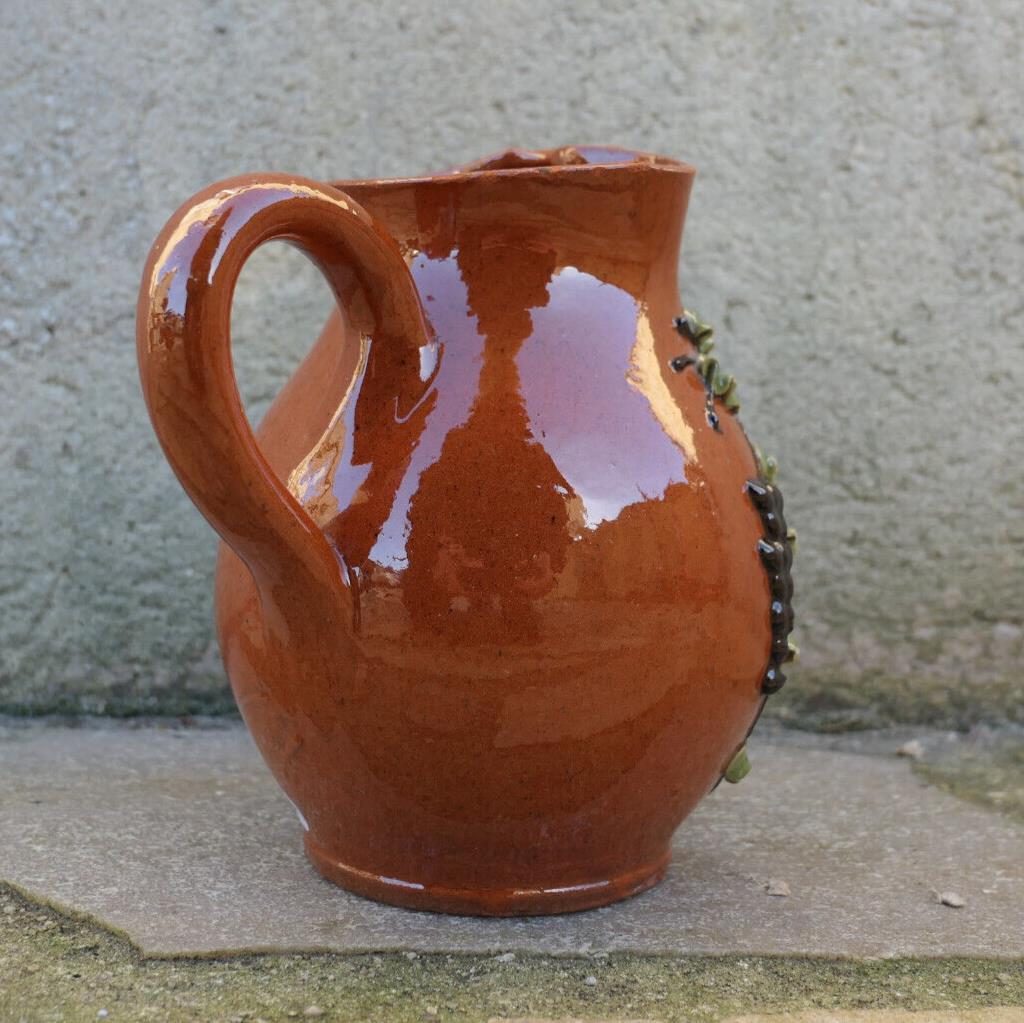 ANCIEN PICHET ALCOOL VIN COL PINCE VIZILLE 1975 SOUVENIR DECO ROMANCHE ISERE