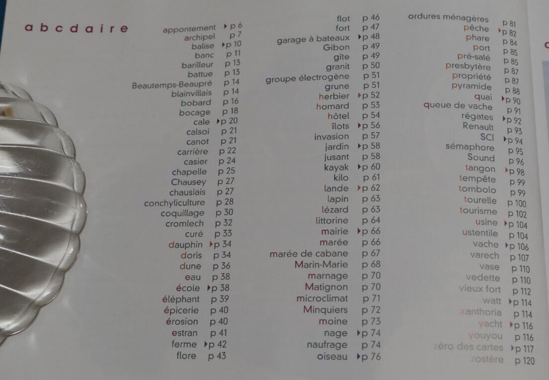 CHAUSEY ISLANDS ABCDAIRE / TEXTS PHOTOS DRAWINGS / WATERCOLOR EDITIONS 2003 