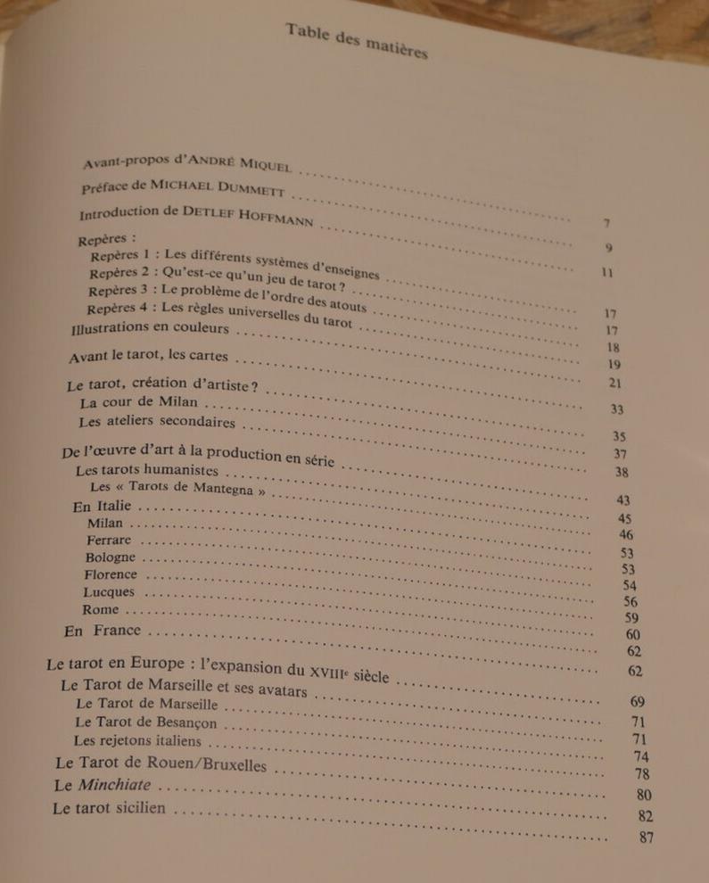 TAROT JEU ET MAGIE / EXPOSITION BIBLIOTHEQUE NATIONALE 1984
