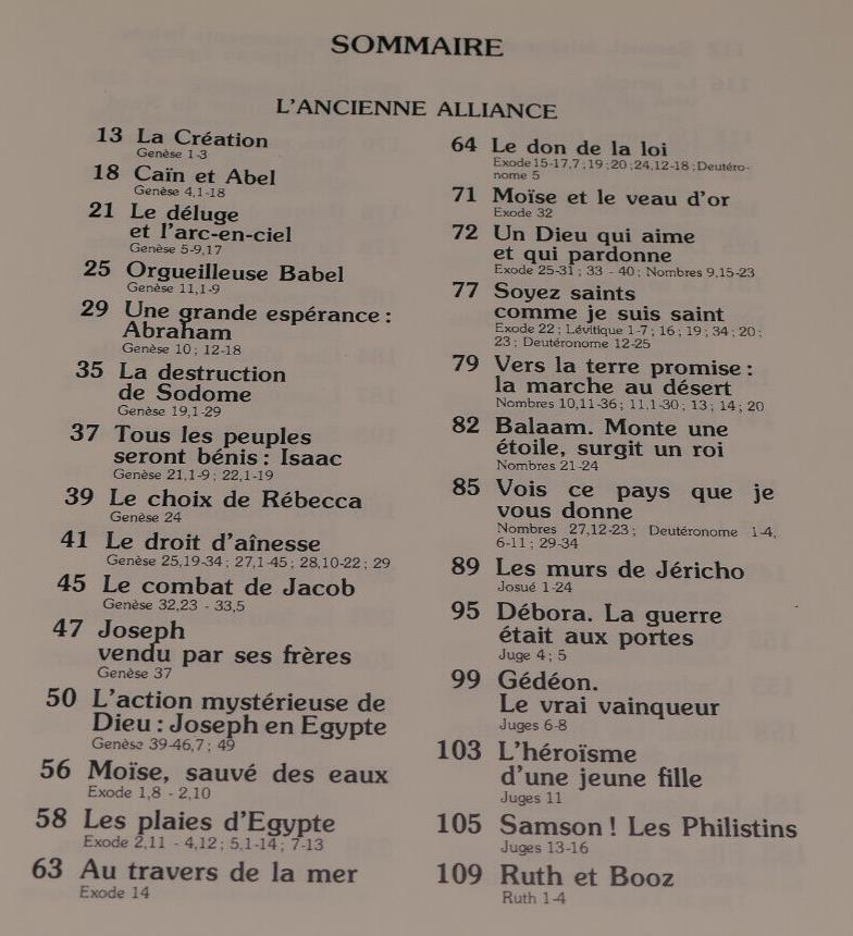 LA BIBLE MAME DES JEUNES / ANCIEN ET NOUVEAU TESTAMENT RELIGION CATHOLICISME