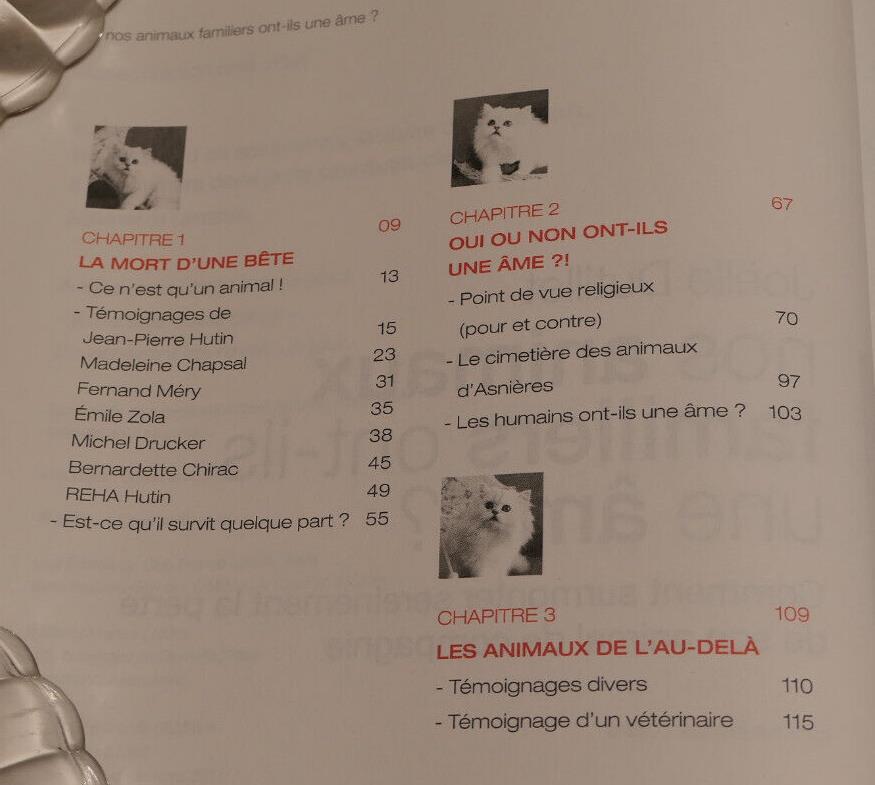 NOS ANIMAUX FAMILIERS ONT ILS UNE AME ? / JOELLE DUTILLET / 2011