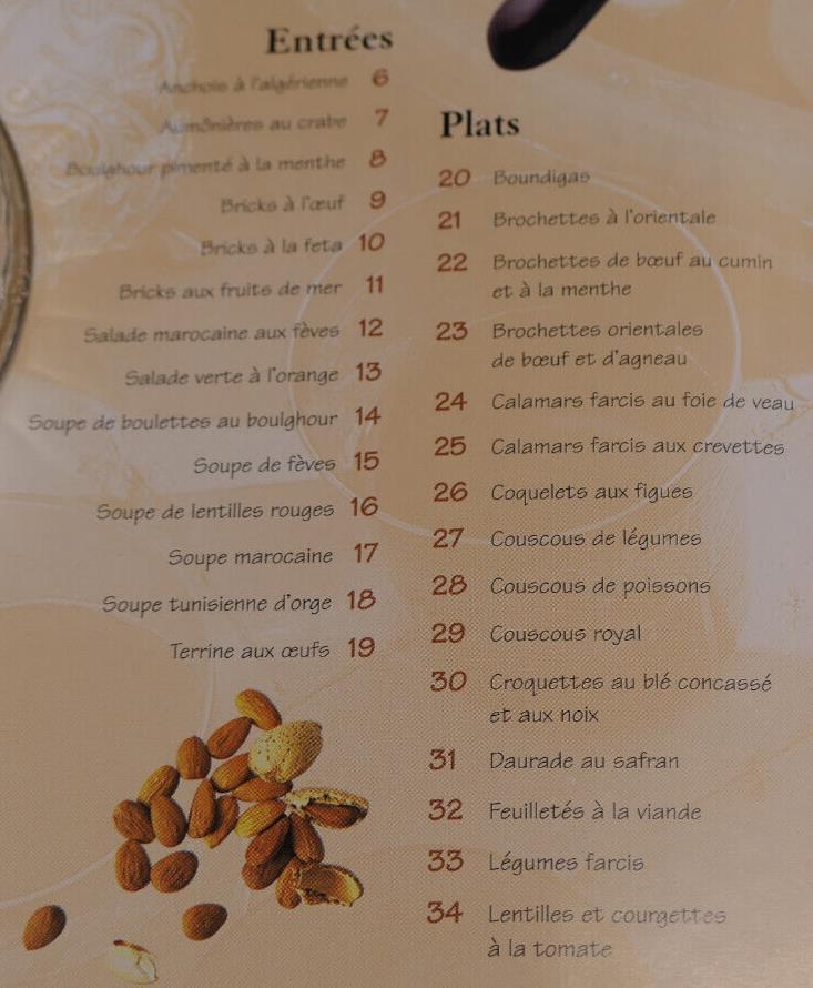 CUISINE DU MAGHREB / RECETTES GASTRONOMIE AFRIQUE PHOTOS / 2003