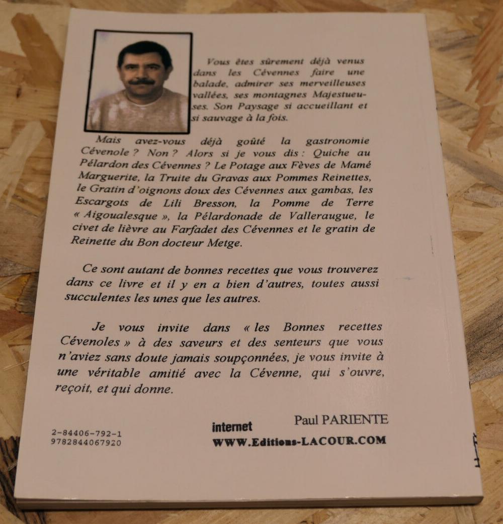 LES BONNES RECETTES CEVENOLES / PAUL PARIENTE / GASTRONOMIE TERROIR CEVENNES