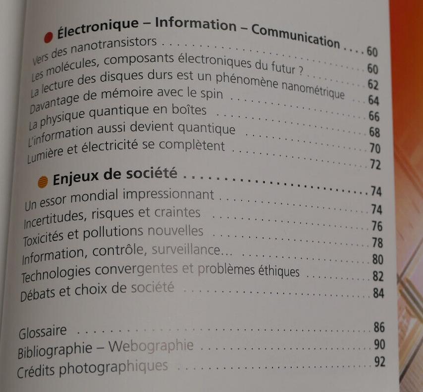 NANOMONDE DES NANOSCIENCES AUX NANOTECHNOLOGIES / CNRS SCIENCE 2006