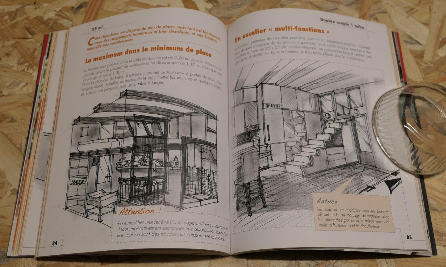 BIEN VIVRE DANS UNE PETITE SURFACE / 100 PLANS DETAILLES ARCHITECTURE DECORATION