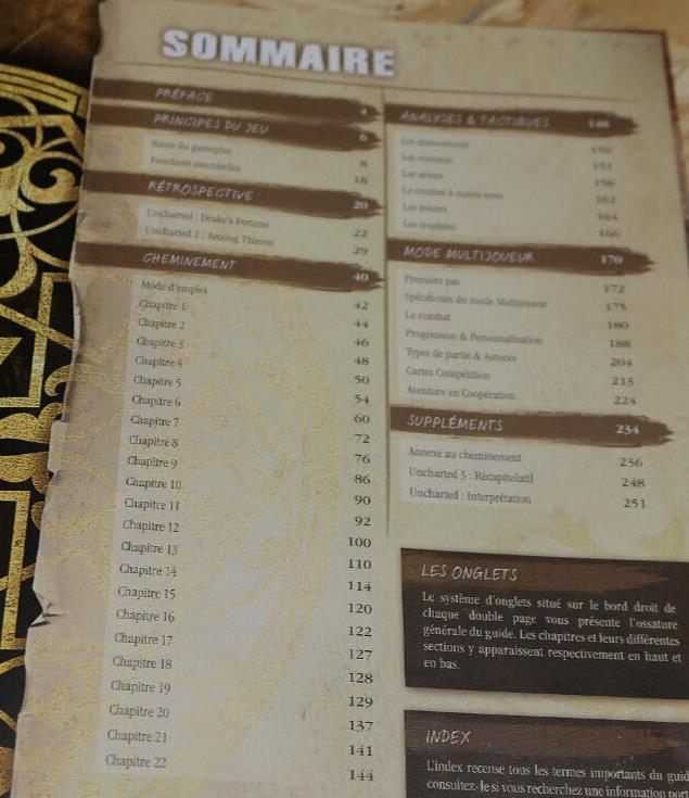 UNCHARTED 3 / L'ILLUSION DE DRAKE / GUIDE OFFICIEL COMPLET FRANCAIS / 2011
