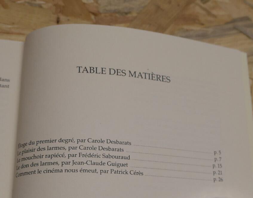 Le Plaisir Des Larmes - ACOR - Collectif - Cinéma - 1997