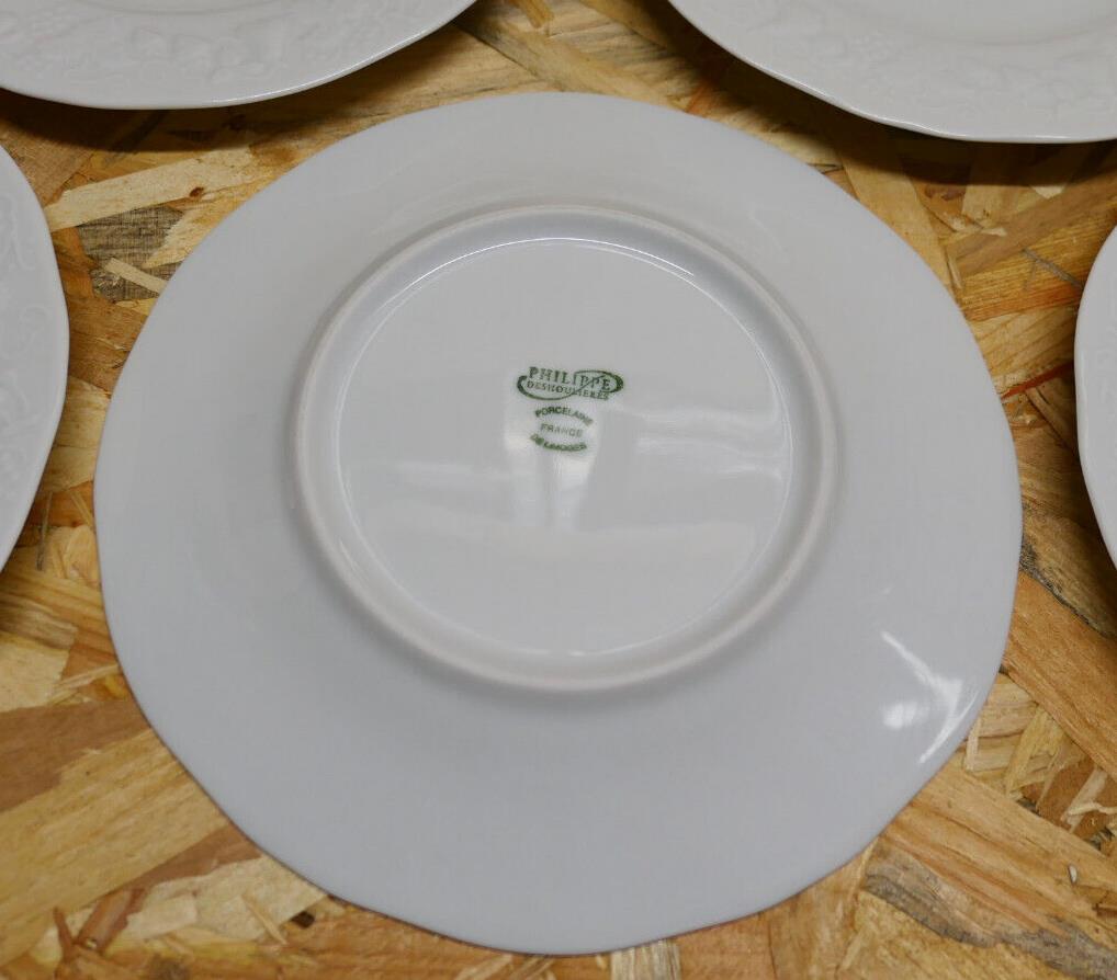 Assiette À Dessert California Philippe Deshoulières Porcelaine - Lot de 7