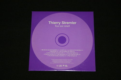 Thierry Stremler   CD Album Promo   Tout est relatif