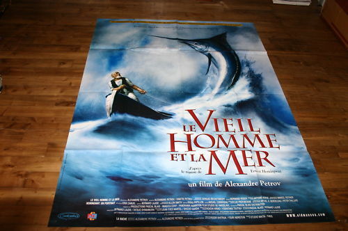 LE VIEIL HOMME ET LA MER   AFFICHE 120 X 160