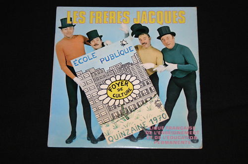 LES FRERES JACQUES   EP 45T 7"   EN SORTANT DE L'ECOLE
