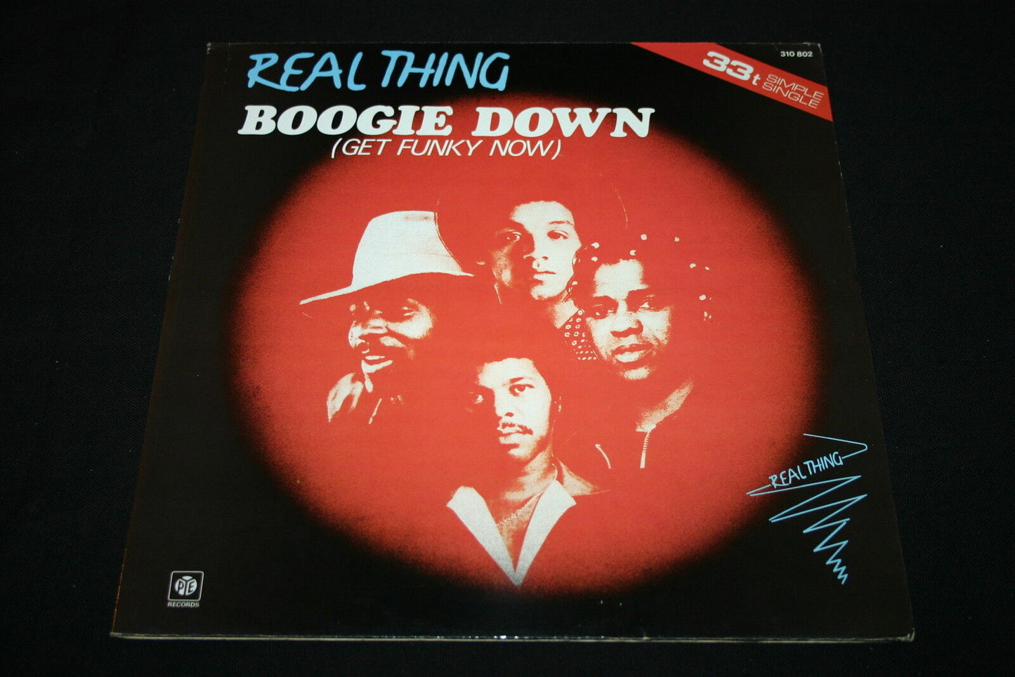 REAL THING   MAXI 33T 12"   BOOGIE DOWN (GET FUNKY NOW)   1979   RED VINYL