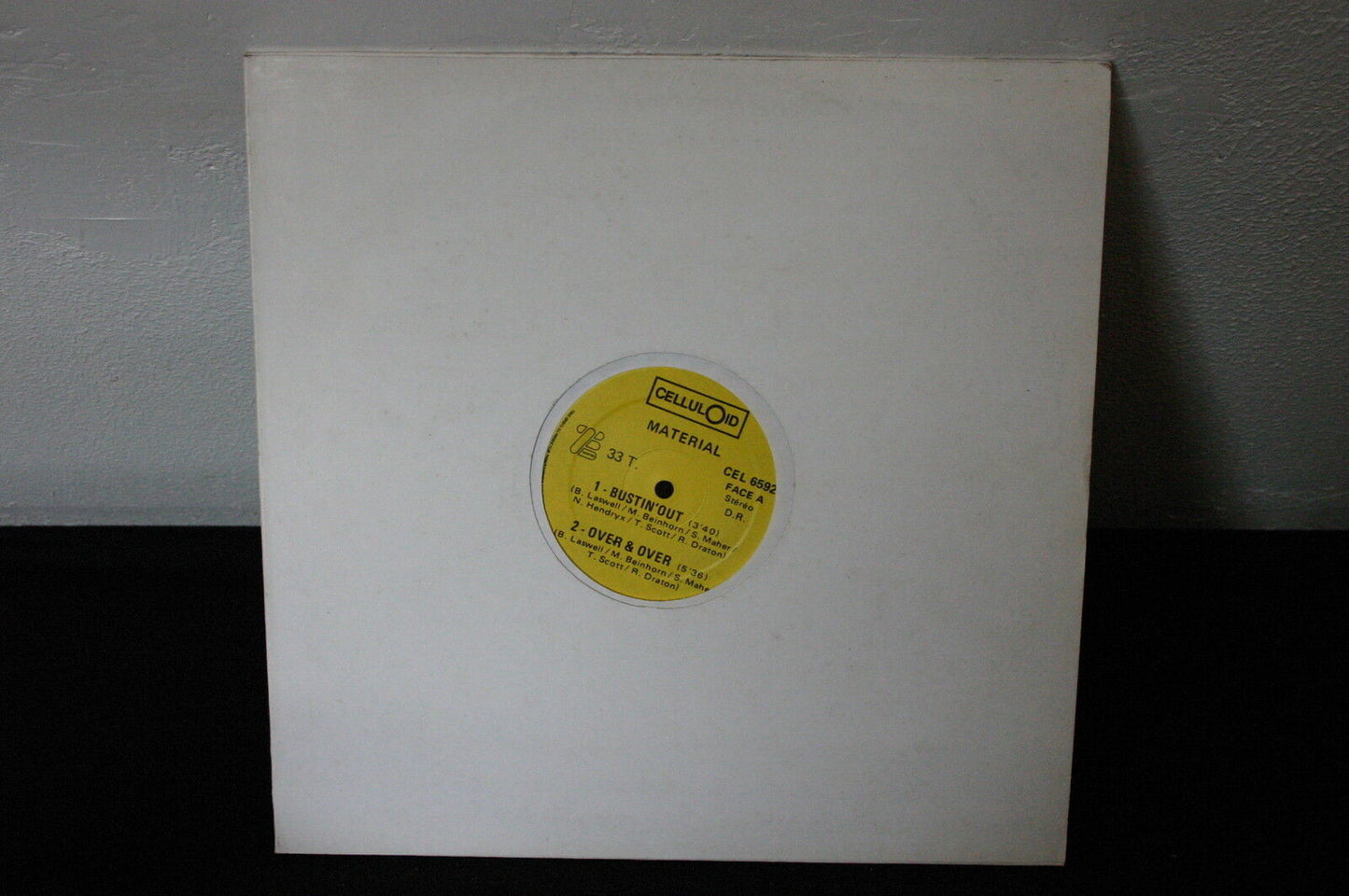 MATERIAL   MAXI 33T 12"   BUSTIN' OUT   CELLULOID