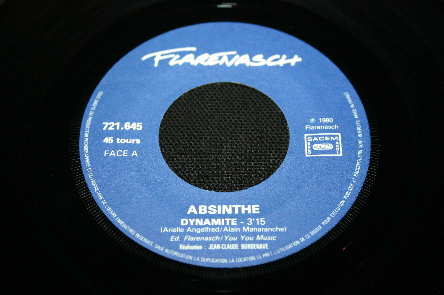 ABSINTHE   SP 45T 7"   DYNAMITE   1980