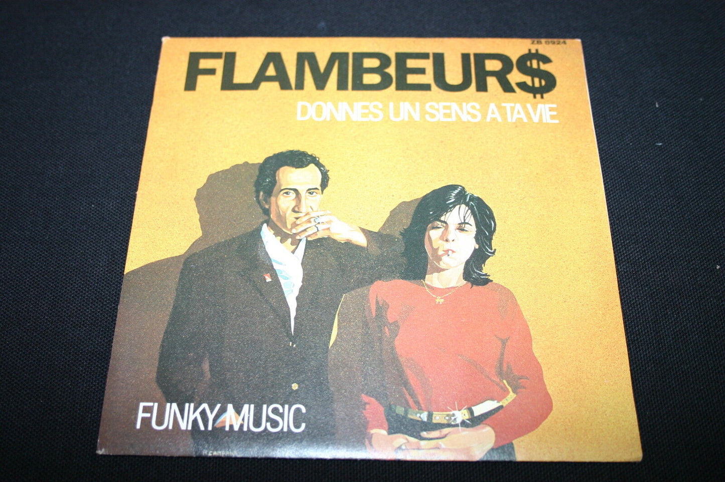LES FLAMBEURS   SP 45T 7"   DONNES UN SENS A TA VIE   1982