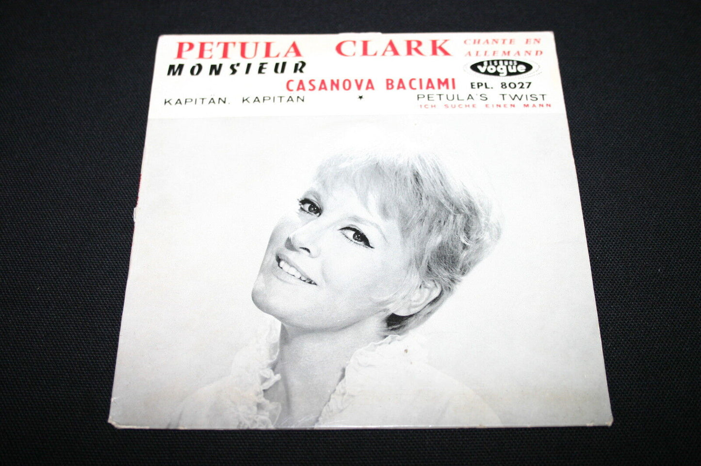 PETULA CLARK   EP 45T 7"   MONSIEUR   EPL 8027