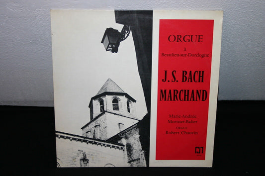 J.S. BACH   LOUIS MARCHAND   LP 33T 12"   ORGUE A BEAULIEU-SUR-DORDOGNE